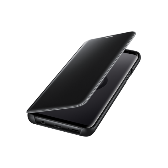 Samsung S9+ G965 Clear View Standing Kılıf Siyah EF-ZG965CBEGWW