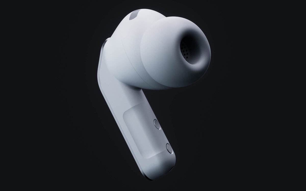 Galaxy Buds4 Pro tek kulaklık yakın çekim
