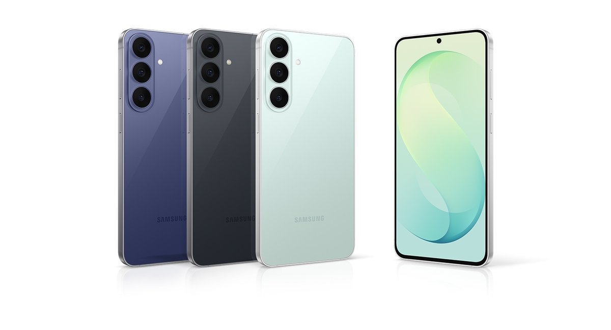 Galaxy S26 FE üç renk, arkadan ve önden