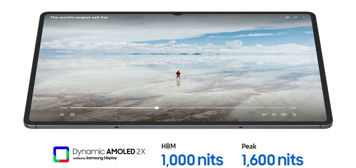 Dynamic AMOLED 2X: HBM 1.000 nit, tepe 1.600 nit