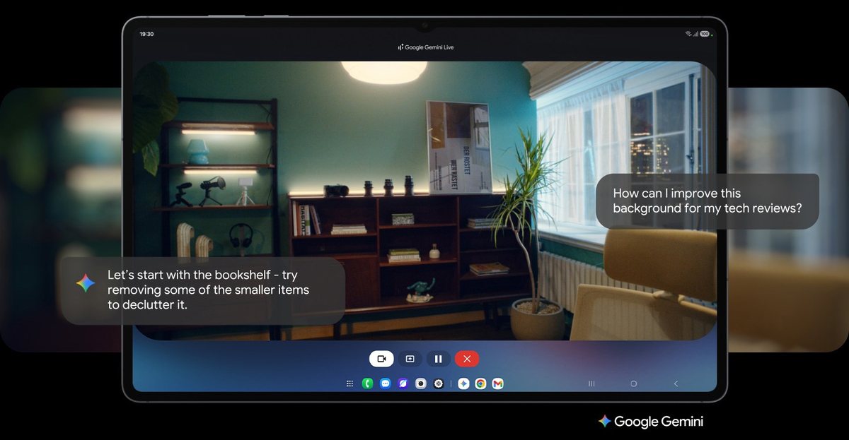 Google Gemini ekran paylaşımı