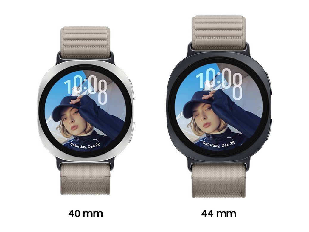 Galaxy Watch9 40 mm ve 44 mm yan yana
