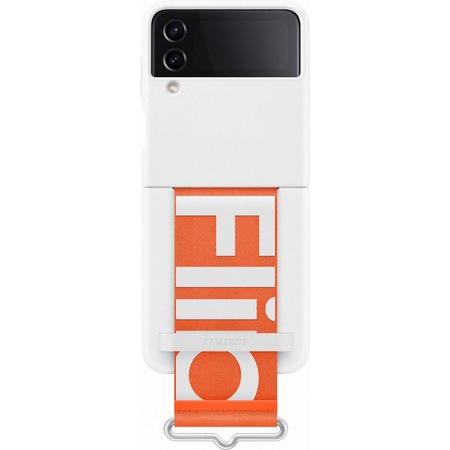 Samsung Z Flip 4 Kordonlu Silikon Kılıf - Beyaz EF-GF721TWEGWW Samsung Z Flip 4 Kordonlu Silikon Kılıf - Beyaz EF-GF721TWEGWW